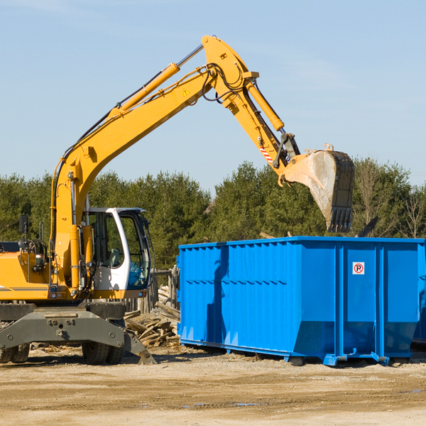 can i choose the location where the residential dumpster will be placed in Clear Lake IN